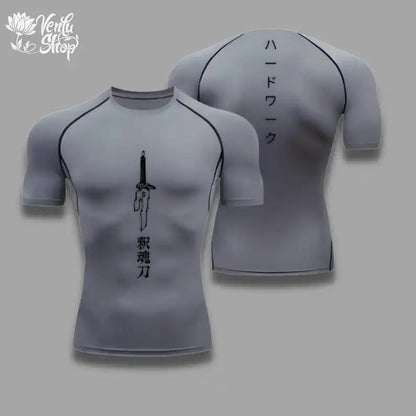 Toji Compression Shirt - Performance Sportswear for Jujutsu Kaisen Fans, Featuring Fushiguro and Zenin Designs