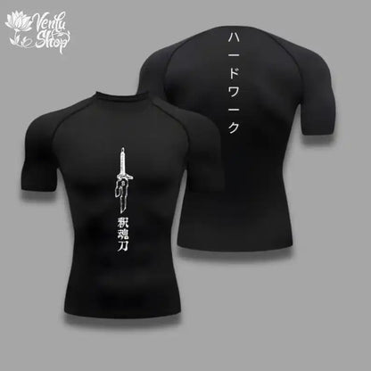 Toji Compression Shirt - Performance Sportswear for Jujutsu Kaisen Fans, Featuring Fushiguro and Zenin Designs