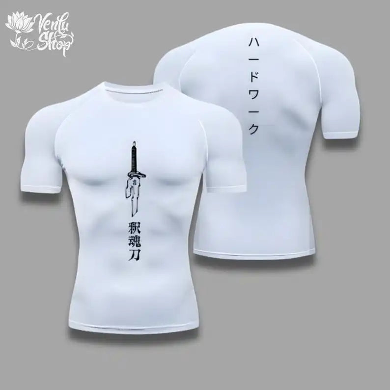 Toji Compression Shirt - Performance Sportswear for Jujutsu Kaisen Fans, Featuring Fushiguro and Zenin Designs