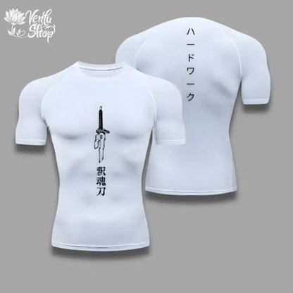 Toji Compression Shirt - Performance Sportswear for Jujutsu Kaisen Fans, Featuring Fushiguro and Zenin Designs
